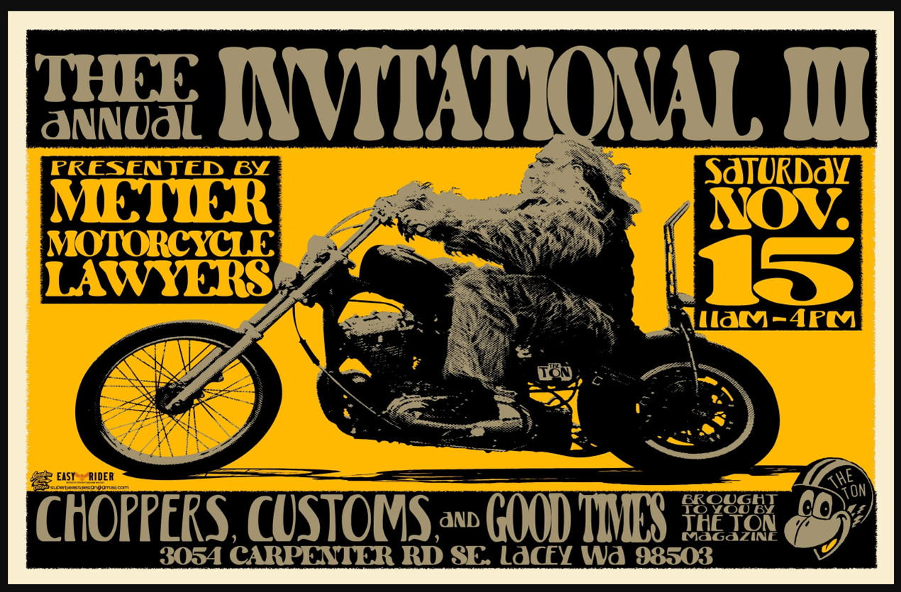 Thee Annual Invitational III Motorcycle Show | Thurston County